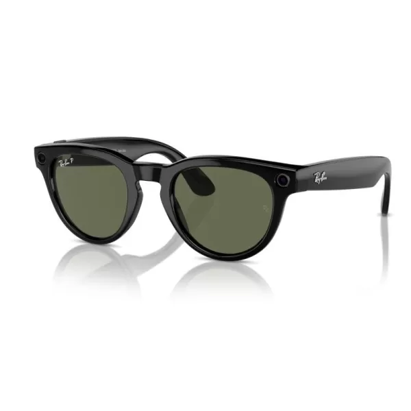 RayBan Meta  Headliner Standard Smart Glasses  Shiny Black Polarized G15 GreenHeadliner Polarized Shiny Black  G15 Green