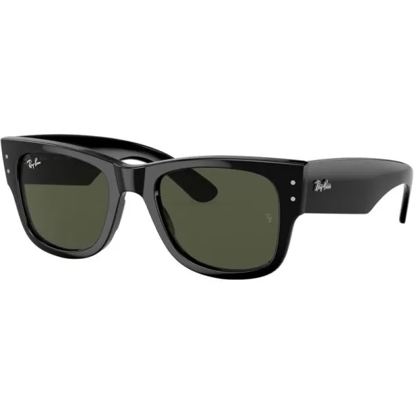 RayBan RB0840s Mega Wayfarer Square SunglassesBlackGreen