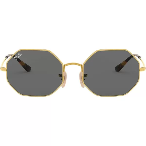 RayBan RB1972 Octagon SunglassesGoldDark Grey