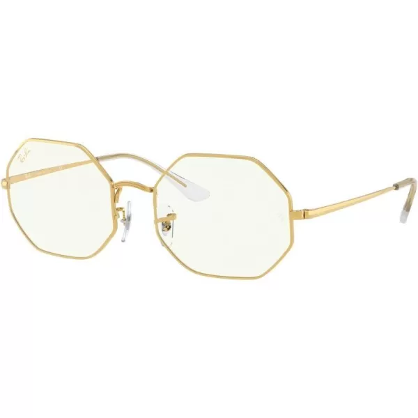 RayBan RB1972 Octagon SunglassesLegend GoldClear Blue Light Filtering