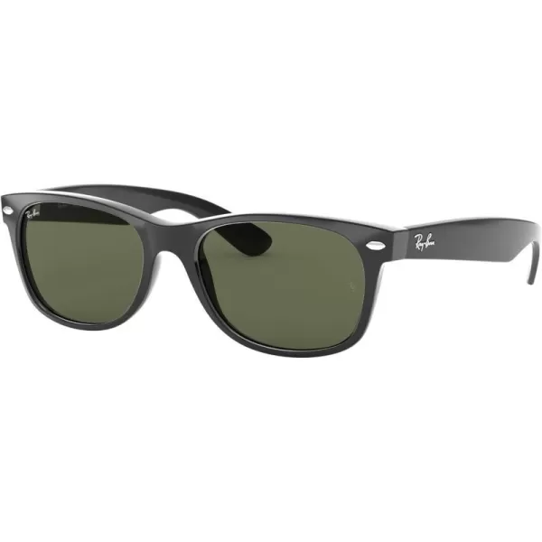 RayBan RB2132 New Wayfarer Mirrored SunglassesBlackG15 Green Green