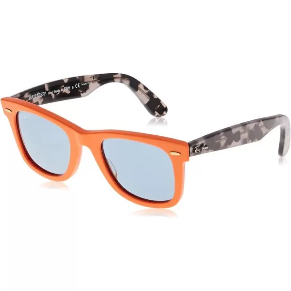 RayBan RB2140 Original Wayfarer Polarized Square SunglassesRb2140 Original Wayfarer Polarized OrangeBlue Polarized