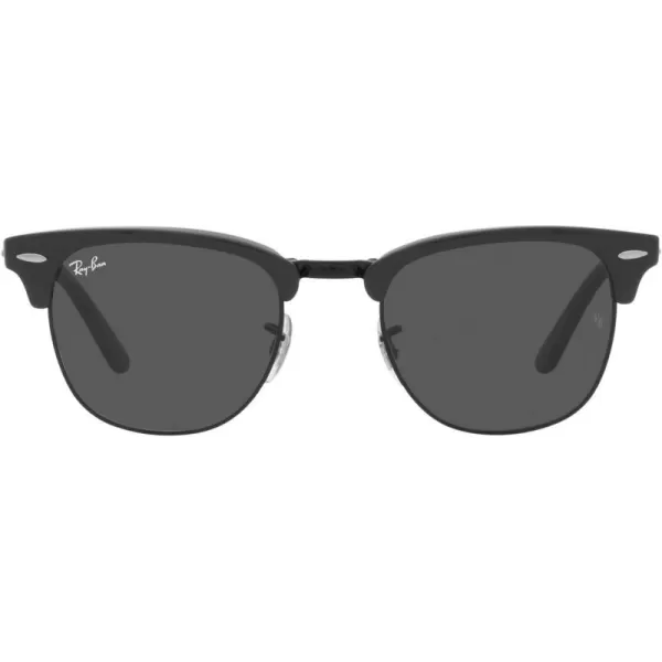 RayBan RB2176 Clubmaster Folding Square SunglassesGreen on BlackDark Grey