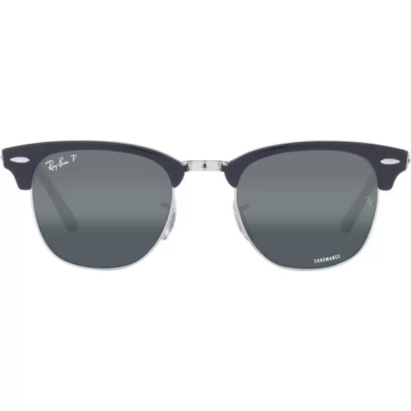 Blue on Silver/Dark Blue Mirrored Polarized