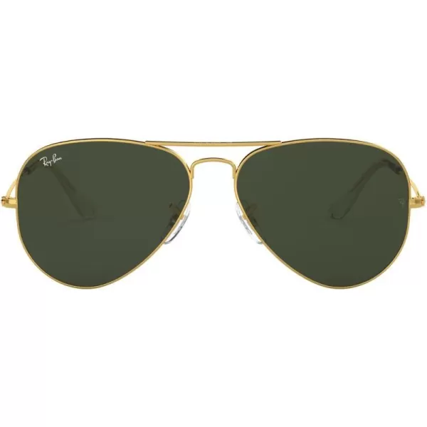 RayBan RB3025 Classic Aviator SunglassesGoldGrey Green