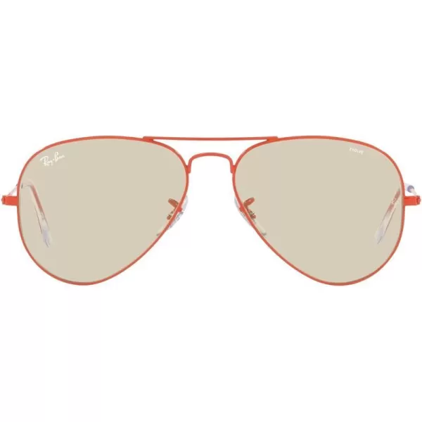 RayBan RB3025 Classic Evolve Photochromic Aviator SunglassesRedPhotochromic Evolve Brown Grey