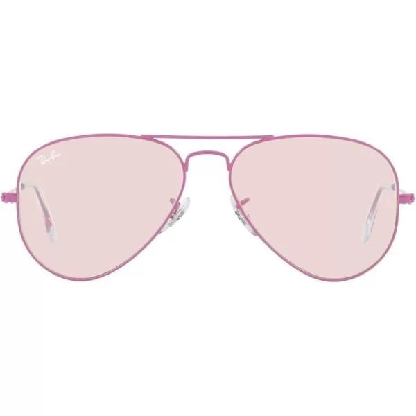 RayBan RB3025 Classic Evolve Photochromic Aviator SunglassesVioletPhotochromic Evolve PinkViolet