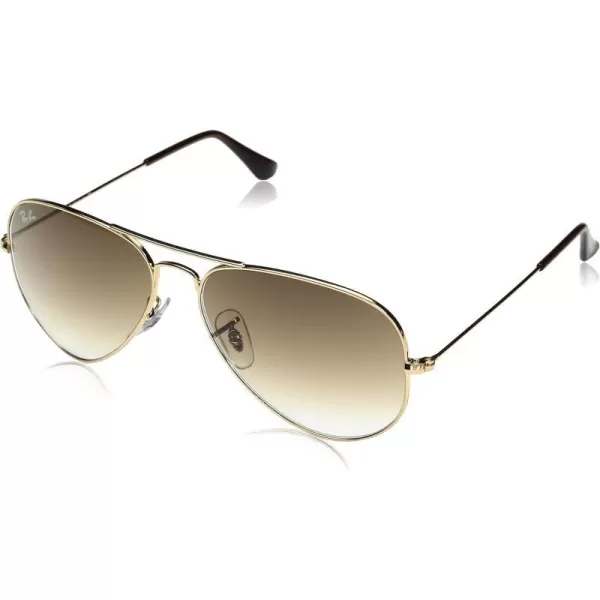 RayBan RB3025 Classic Mirrored Aviator SunglassesGoldCrystal Gold Mirror