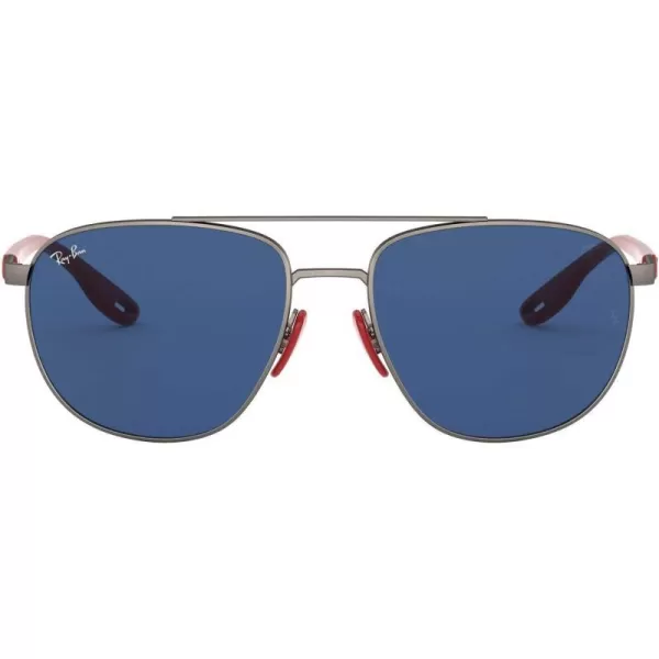 RayBan RB3659M Scuderia Ferrari Collection Square Sunglasses Matte GunmetalDark Blue 57 mmRayBan RB3659M Scuderia Ferrari Collection Square Sunglasses Matte GunmetalDark Blue 57 mm