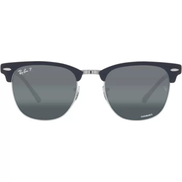 Silver on Blue/Dark Blue Mirrored Polarized