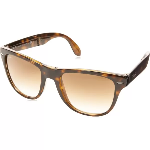 RayBan RB4105 Folding Wayfarer Square SunglassesLight HavanaClear Gradient Brown