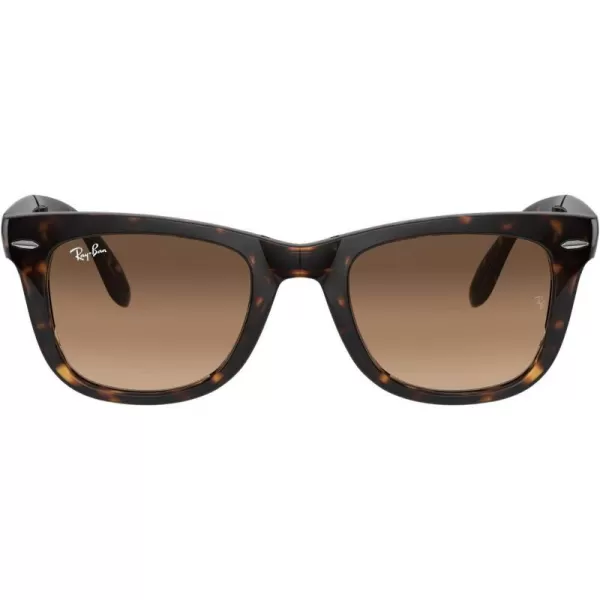 RayBan RB4105 Folding Wayfarer Square SunglassesLight HavanaClear Gradient Brown X