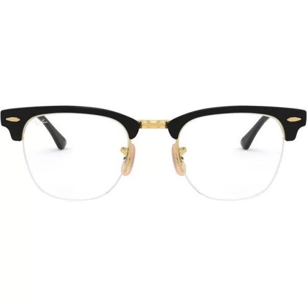 RayBan RX3716VM Clubmaster Metal Square Prescription Eyeglass Frames Black On AristaDemo Lens 50 mmRayBan RX3716VM Clubmaster Metal Square Prescription Eyeglass Frames Black On AristaDemo Lens 50 mm