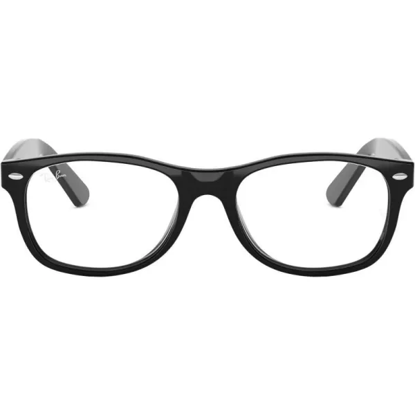 RayBan RX5184 NewWayfarer Square Prescription Eyeglass FramesBlackDemo Lens