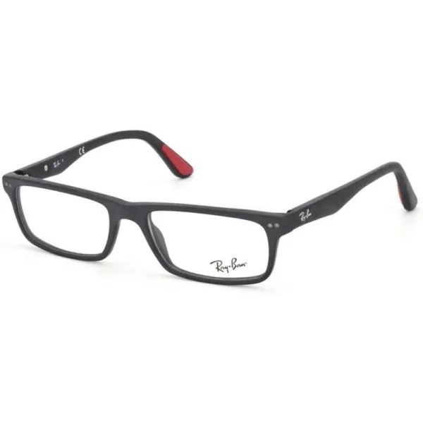 RayBan RX5277 Rectangular Prescription Eyeglass FramesSand BlackDemo Lens