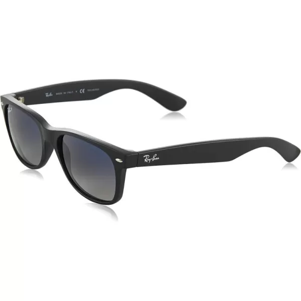 RayBan Rb2132 New Wayfarer Gradient Square SunglassesBlackTop Black AlcantaBlue Gradient