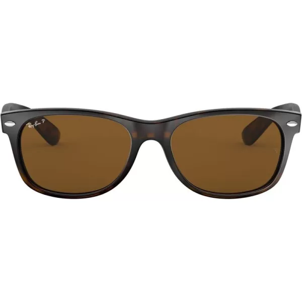 RayBan Rb2132 New Wayfarer Polarized Square SunglassesTortoisePolarized B15 Brown