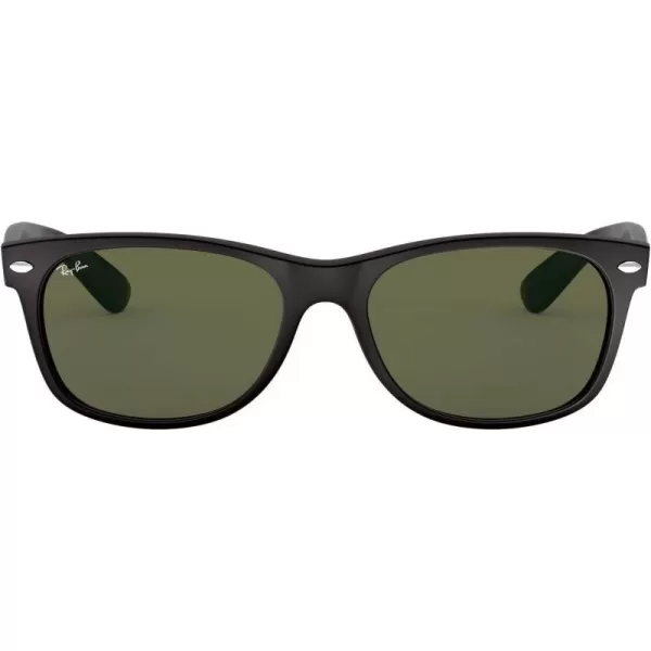 RayBan Rb2132 New Wayfarer Square SunglassesMatte BlackG15 Green