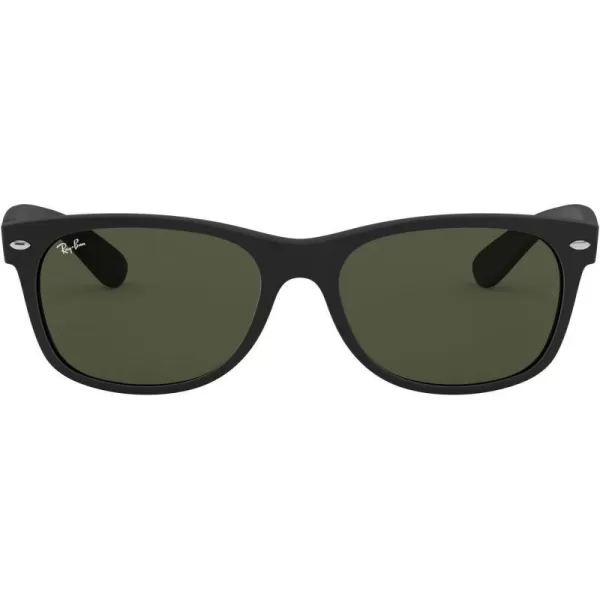 RayBan Rb2132 New Wayfarer Square SunglassesRubber BlackG15 Green