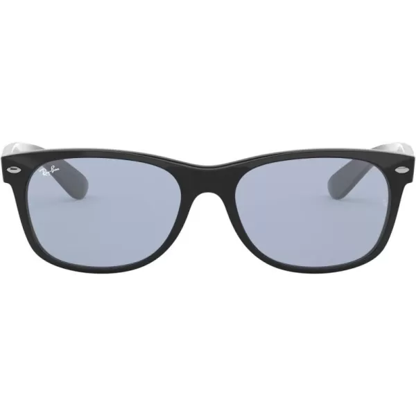 RayBan Rb2132f New Wayfarer Low Bridge Fit Square SunglassesBlackBlue Grey