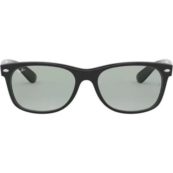 RayBan Rb2132f New Wayfarer Low Bridge Fit Square SunglassesBlackLight Grey