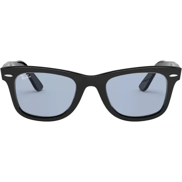 RayBan Rb2140f Original Wayfarer Low Bridge Fit Square SunglassesBlackBlue Grey