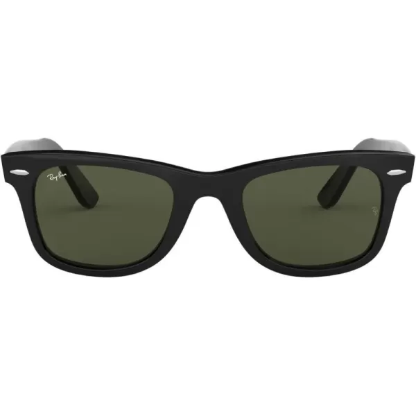 RayBan Rb2140f Original Wayfarer Low Bridge Fit Square SunglassesBlackG15 Green