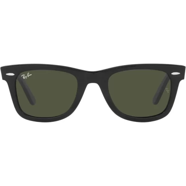 RayBan Rb2140f Original Wayfarer Low Bridge Fit Square SunglassesBlackGreen X