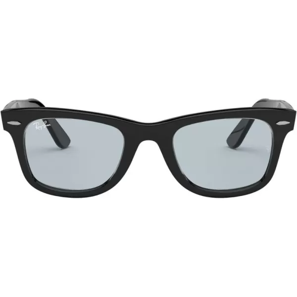 RayBan Rb2140f Original Wayfarer Low Bridge Fit Square SunglassesBlackLight Grey