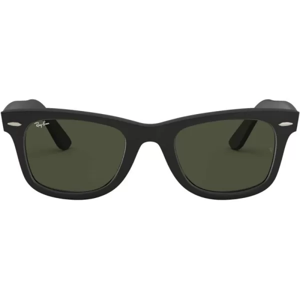 RayBan Rb2140f Original Wayfarer Low Bridge Fit Square SunglassesMatte BlackG15 Green