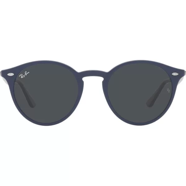 RayBan Rb2180 Round SunglassesBlueDark Grey