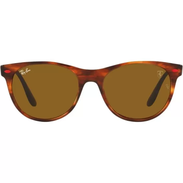 RayBan Rb2202m Scuderia Ferrari Collection Round SunglassesHavanaBrown