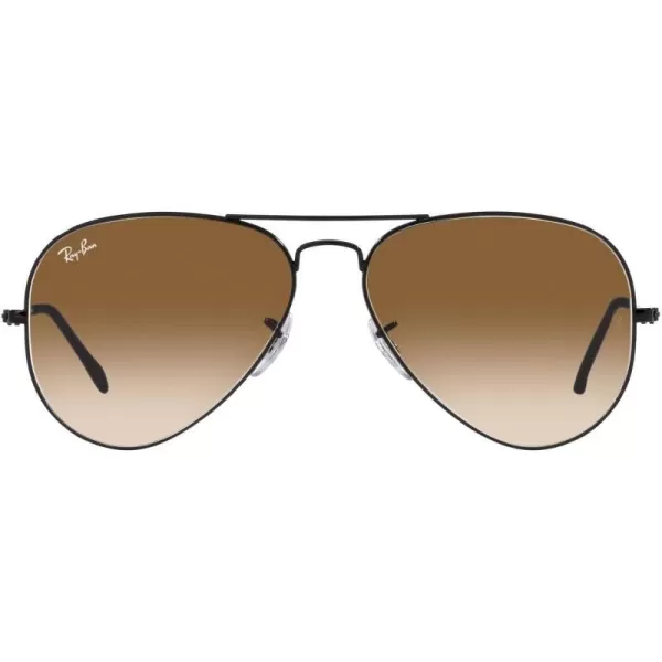 RayBan Rb3025 Classic AviatorBlackClear Gradient Brown