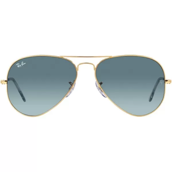 RayBan Rb3025 Classic AviatorGoldBlue Gradient Grey