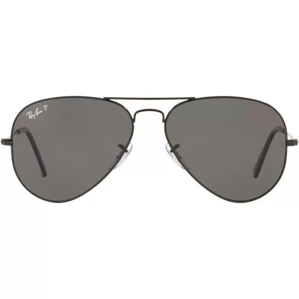 RayBan Rb3025 Classic Polarized Aviator SunglassesBlackPolarized Black