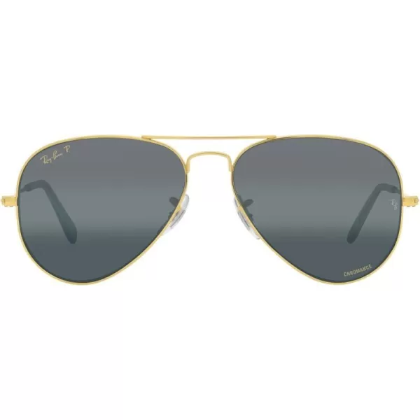 RayBan Rb3025 Classic Polarized Aviator SunglassesLegend GoldPolarized Clear Gradient Dark Blue