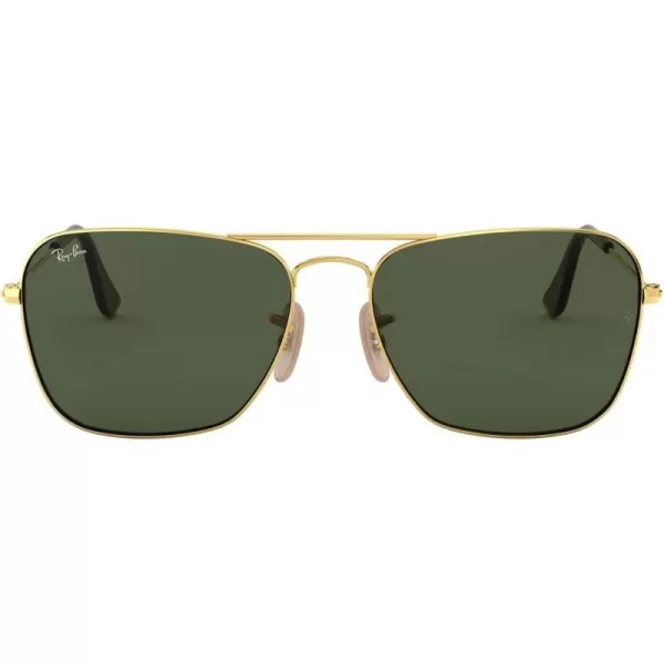 RayBan Rb3136 Caravan Square SunglassesGold HavanaG15 Green