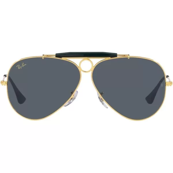 RayBan Rb3138 Shooter Aviator SunglassesLegend GoldBlue