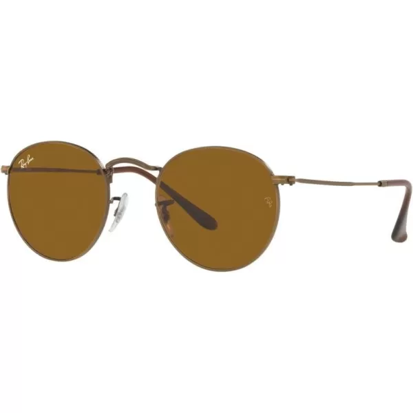 RayBan Rb3447 Round Metal SunglassesAntique GoldBrown