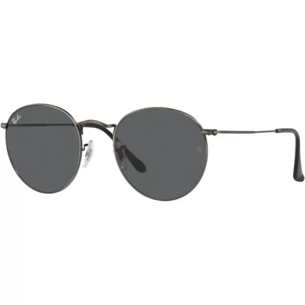 RayBan Rb3447 Round Metal SunglassesAntique GunmetalDark Grey