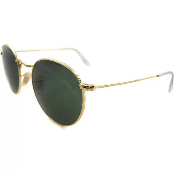 RayBan Rb3447 Round Metal SunglassesGoldCrystal Green