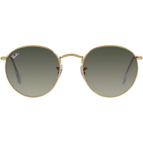 RayBan Rb3447 Round Metal SunglassesGoldGrey Gradient