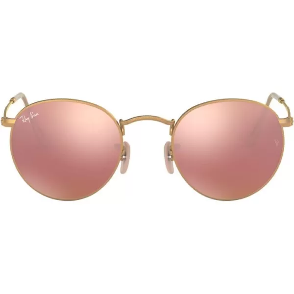 Matte Gold/Light Brown Mirrored Pink