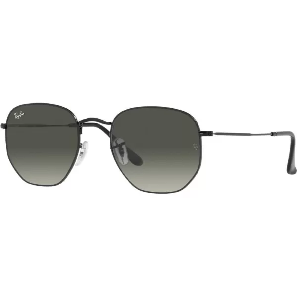 RayBan Rb3548 Hexagonal SunglassesBlackGrey Gradient