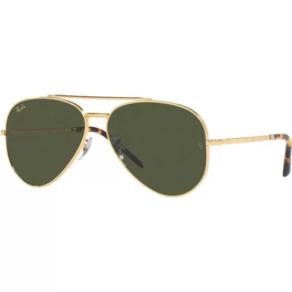 RayBan Rb3625 New Aviator Pilot SunglassesLegend GoldGreen