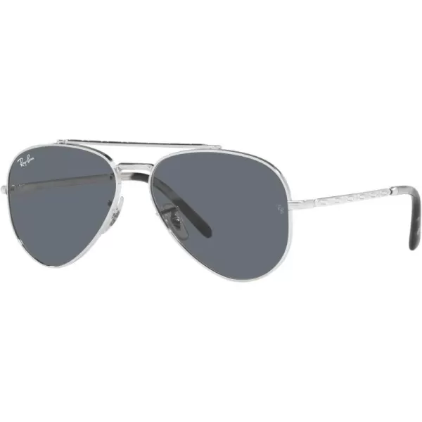 RayBan Rb3625 New Aviator Pilot SunglassesSilverBlue