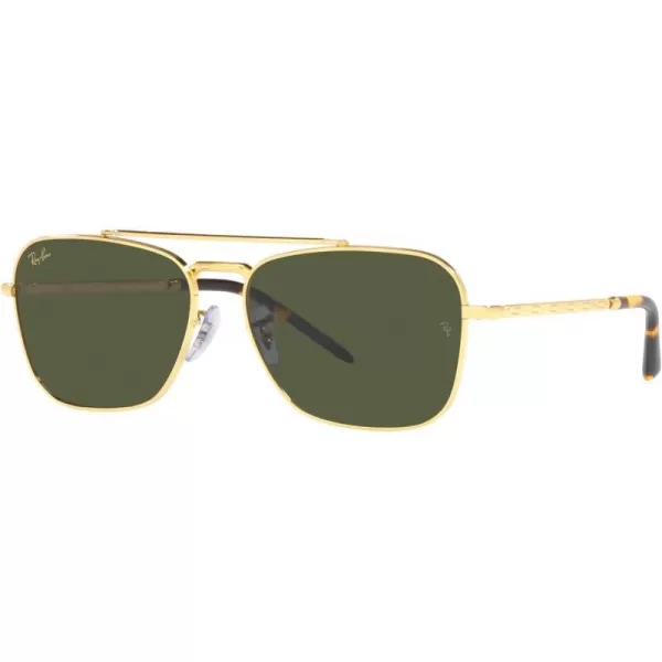 RayBan Rb3636 New Caravan Square SunglassesLegend GoldGreen