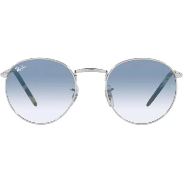 RayBan Rb3637 New Round SunglassesSilverClear Gradient Blue