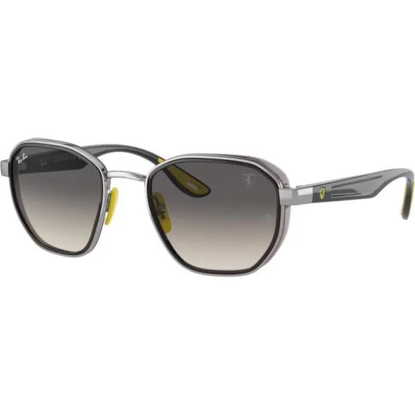 RayBan Rb3674m Scuderia Ferrari Collection Round SunglassesGunmetalLight Grey Gradient Dark Grey