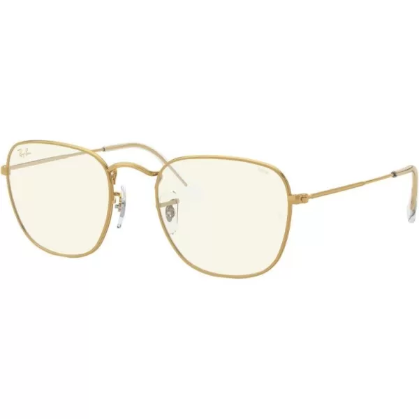 RayBan Rb3857 Frank Square SunglassesLegend GoldClear to Grey Photochromic Blue Light Filtering